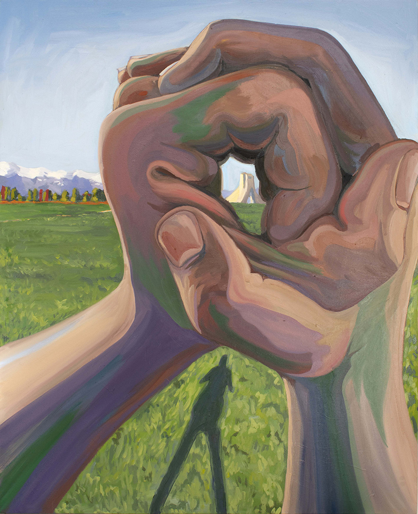 Ameen MoAzami, Azadi in Fist, 2024, oil on canvas, 160×130 cm, $1500 copy Ameen MoAzami - Image 1