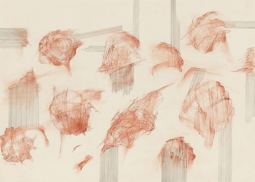 Boyeh Sadatnia, Untitled, 2022, pencil and conte on paper, 50x70 cm, $900 copy Boyeh Sadatnia - Image 1