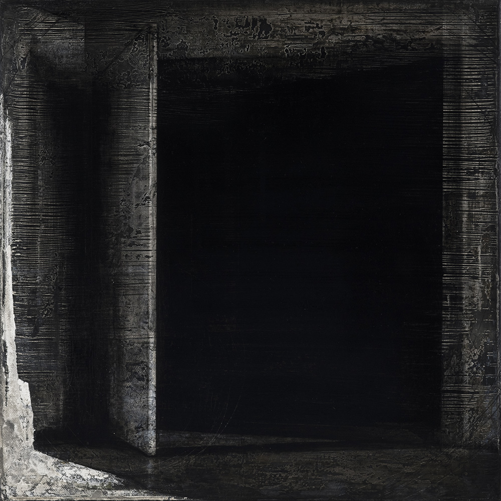 Elham Yazdanian, Untitled from the Dim Shape series, 2021, acrylic, oil and pencil on canvas, 40x40 cm, $900 copy Elham Yazdanian - Image 1