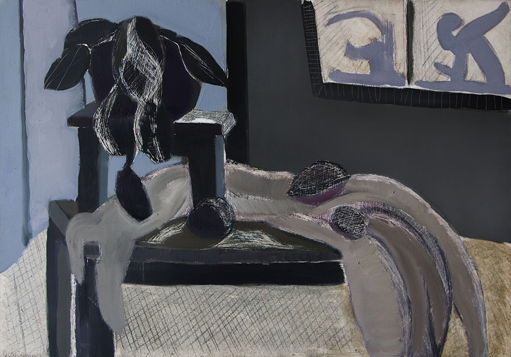 Farideddin Abedinzade, Untitled, 2025, oil and oil spray on canvas, 70x100 cm, $900 copy Farideddin Abedinzade - Image 1