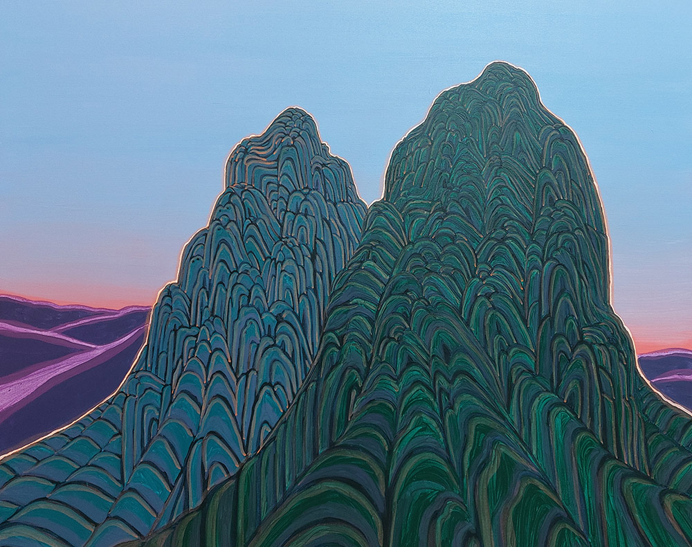 Hannaneh Jaloo, 'On The Curved Line' Series, 80.100 cm, Acrylic on Canvas, 2022 copy Hannaneh Jaloo - Image 1
