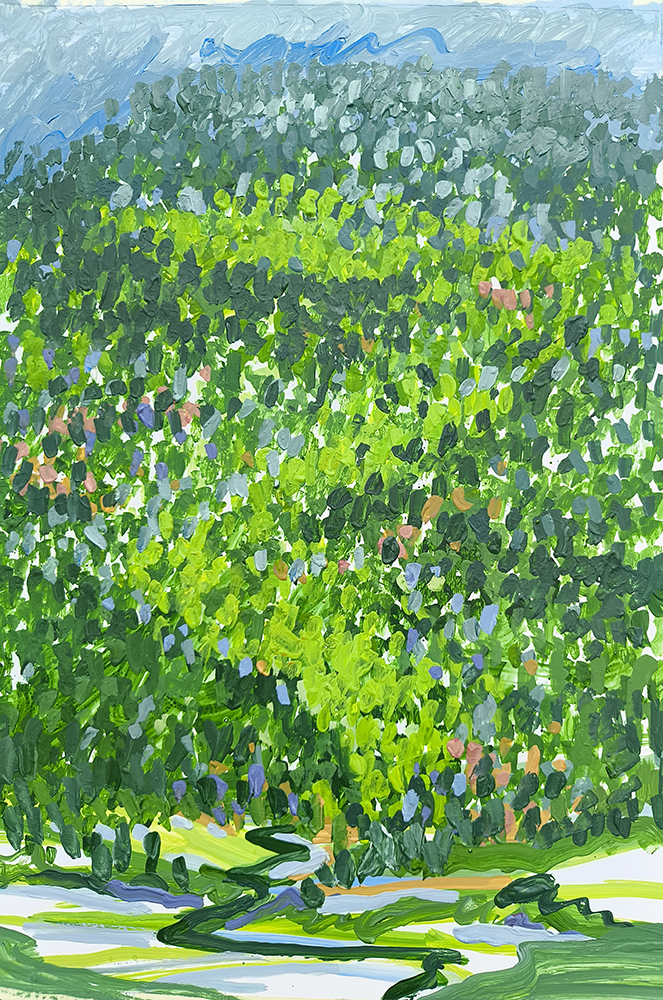 Majid_Faal,_'Winter_and_spring_again',_Acrylic_on_Cardboard,_50 copy copy Majid Faal - Image 1