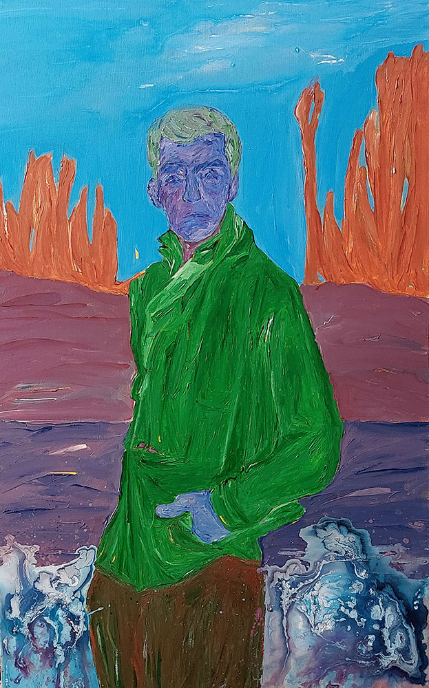 Azam Ghezel, Untitled, 2026, acrylic on canvas, 80x50 cm, $900.jpg copy Azam Ghezel - Image 1