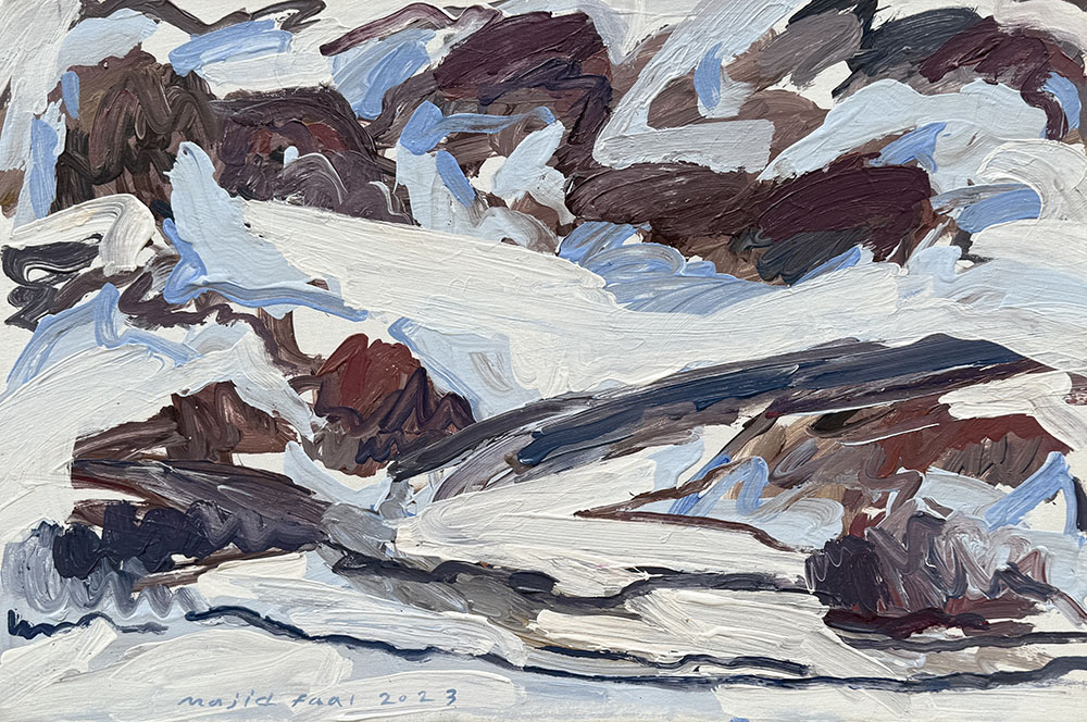 Majid_Faal,_'The_Mountain_Ahead',_40_60_cm,_Acrylic_on_Canvas,_2023 copy copy Majid Faal - Image 1