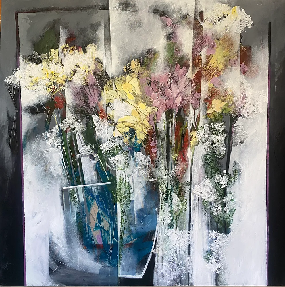 8-Rayka Milanian-Untitled-Again-Acrylic on Canvas-100x100 cm-2025(1404) Rayka Milanian - Image 1