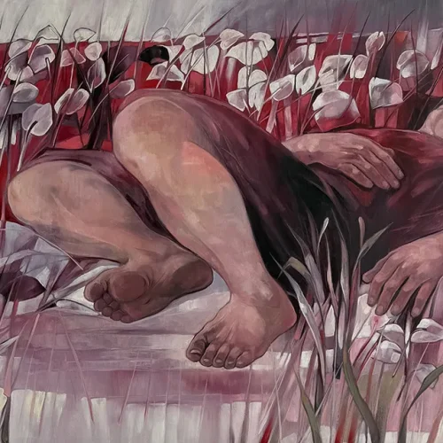 13- Asghar Aharipour-Untitled-Timeless series- Oil on canvas-90x141-1389(2010