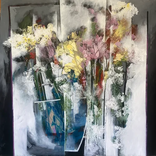 8-Rayka Milanian-Untitled-Again-Acrylic on Canvas-100x100 cm-2025(1404)