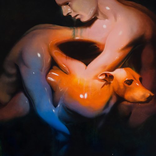 Ali Ganjavi, Untitled, 2025, oil on canvas, 100x100 cm, $5000 (2) (1) copy