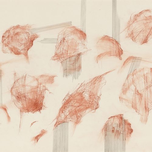 Boyeh Sadatnia, Untitled, 2022, pencil and conte on paper, 50x70 cm, $900 copy