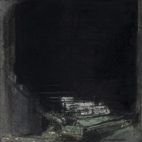 Elham Yazdanian, Untitled from the Dim Shape series, 2020, acrylic, oil and pencil on canvas, 40x40 cm, $900 (2) copy