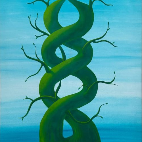Hamed_Sahihi_Acrylic_on_Canvas_150x100_cm_2026_درخت_زندگی