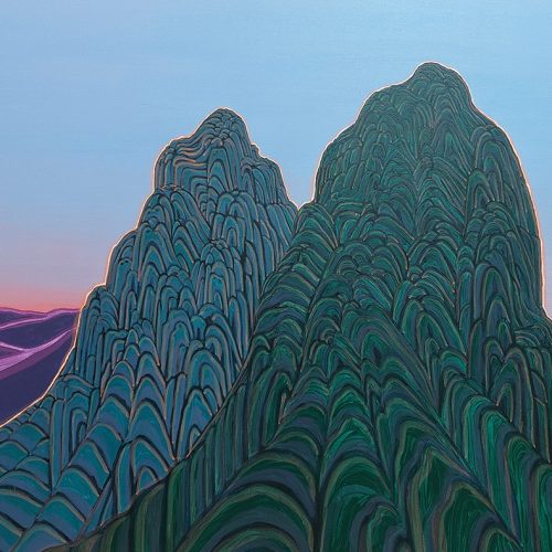 Hannaneh Jaloo, 'On The Curved Line' Series, 80.100 cm, Acrylic on Canvas, 2022 copy