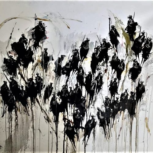 Hawar Amini - Mixed Media on Canvas-100x120 cm-2013