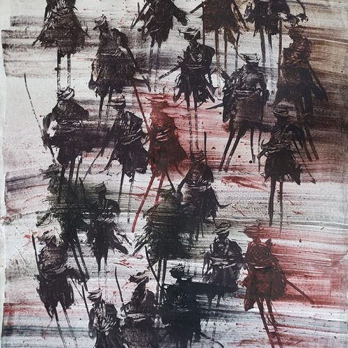 Hawar Amini-Shakh Series-MixedMediaonCanvas_150x100_2025 copy