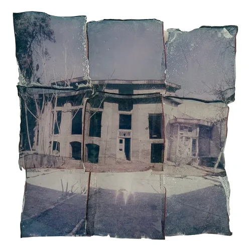 No.2204,from The Dormant Yellow series ,Polaroid Photography, a collage of 9 images, all transferred to glass, 18x18 In, 2026. copy.jpg copy copy_11zon