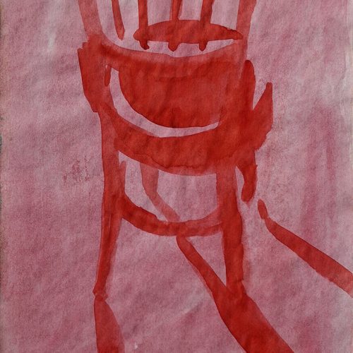 untitle- chair collection- 2025- watercolor on paper- 15×20 cm- signature on tha back, lower right- 5 million tomans copy